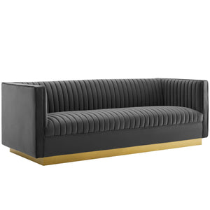 Randall Velvet Sofa