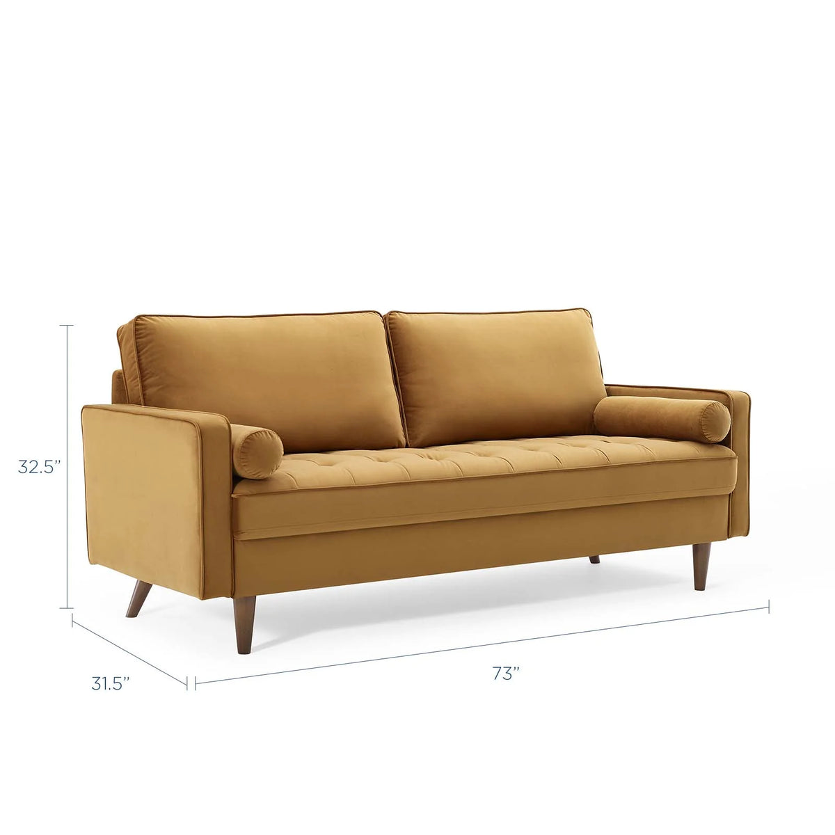 Gemma Velvet Sofa