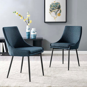Viscount Upholstered Fabric Dining Chairs - Set of 2 (WHS)