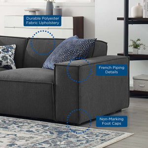 Restore 4-Piece Sectional Sofa in Charcoal