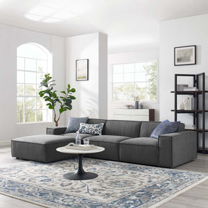 Restore 4-Piece Sectional Sofa in Charcoal