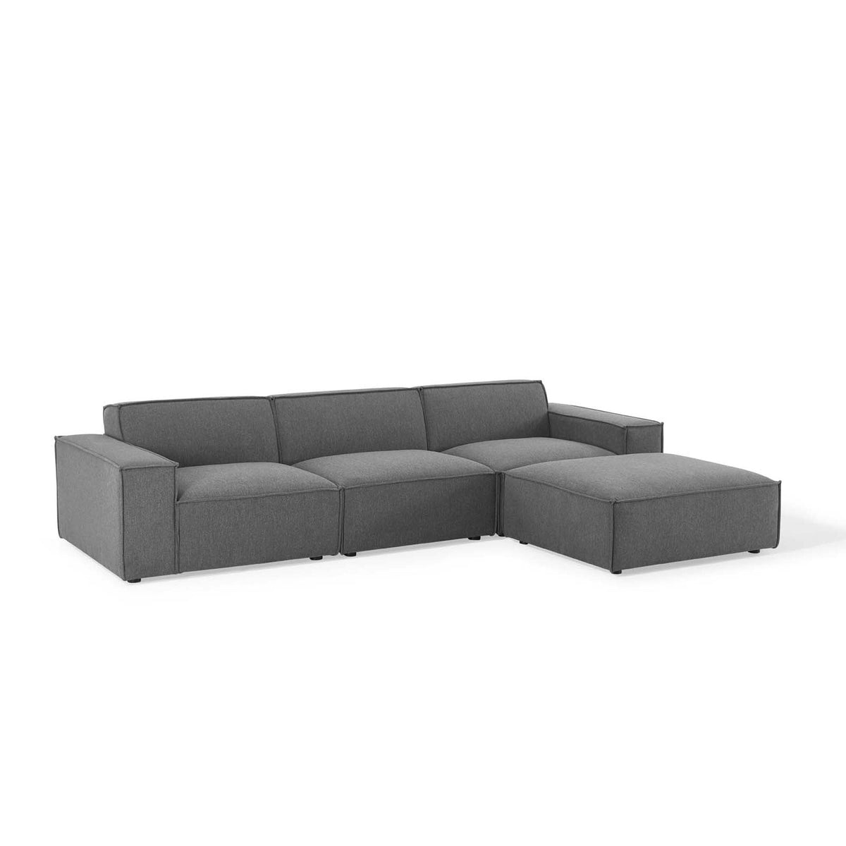 Restore 4-Piece Sectional Sofa in Charcoal