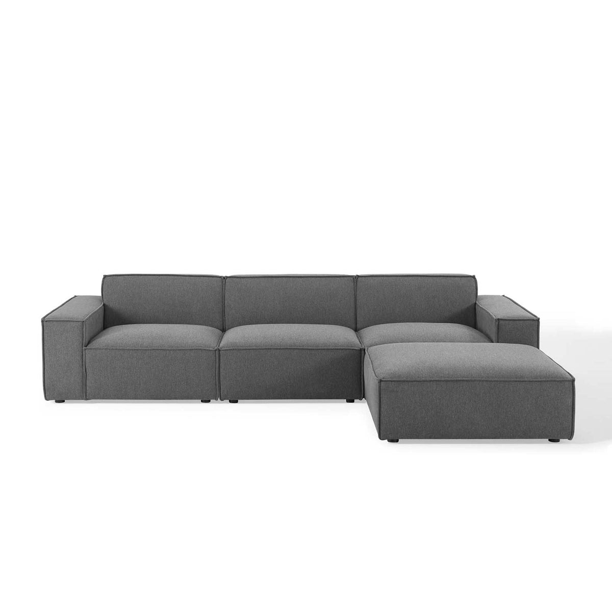 Restore 4-Piece Sectional Sofa in Charcoal
