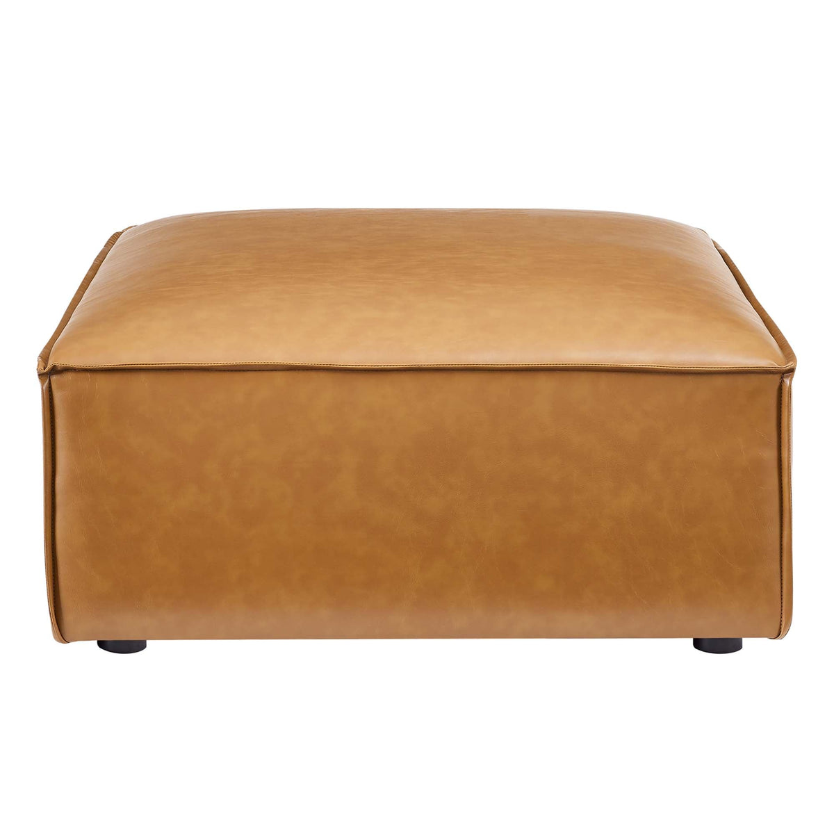 Restore 4-Piece Vegan Leather Sectional Sofa in Tan