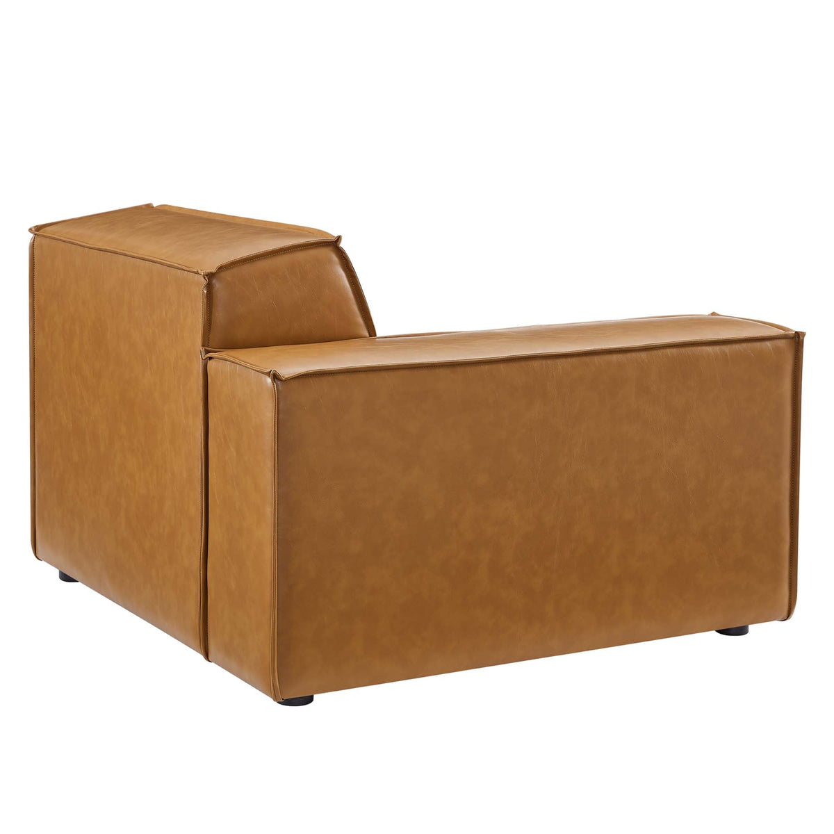 Restore 5-Piece Vegan Leather Sectional Sofa in Tan