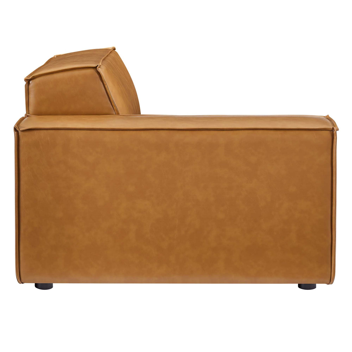 Restore 5-Piece Vegan Leather Sectional Sofa in Tan