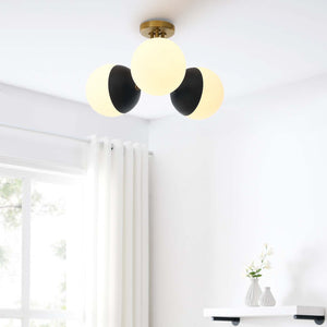 Sands 3-Light Semi-Flush Mount Ceiling Light