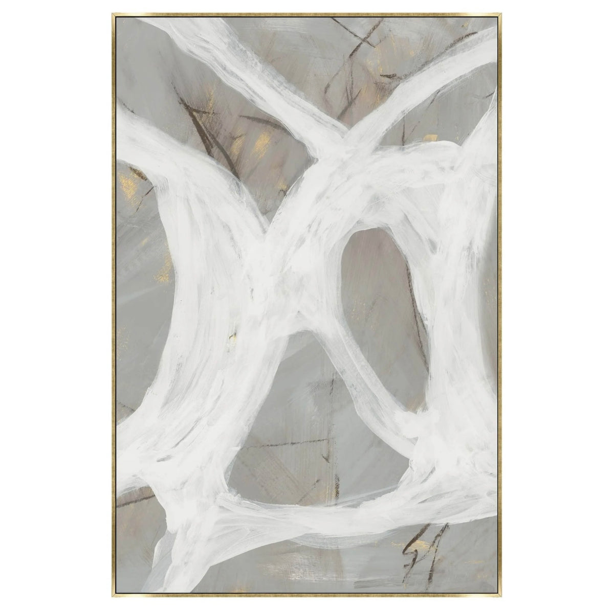 Coffee and Milk II 40X60 With Gold Floater