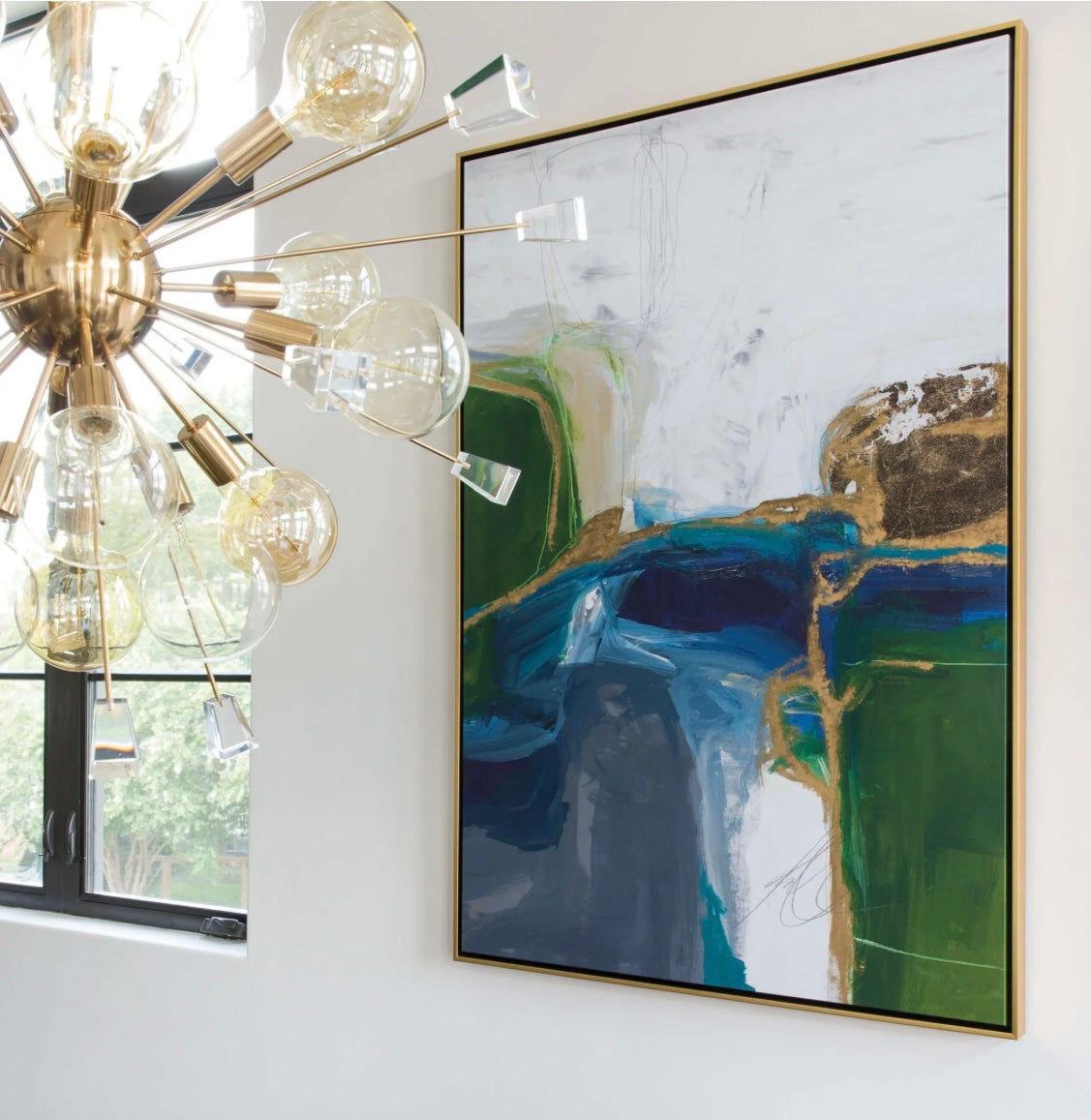 Bloquer III Framed W/ Gold Floater 40x60