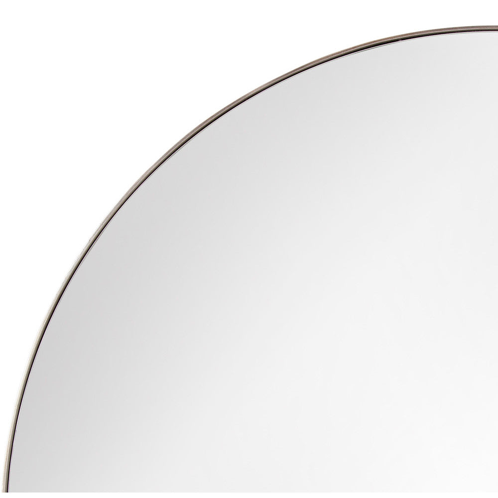 Eltham 60" Silver Round Wall Mirror