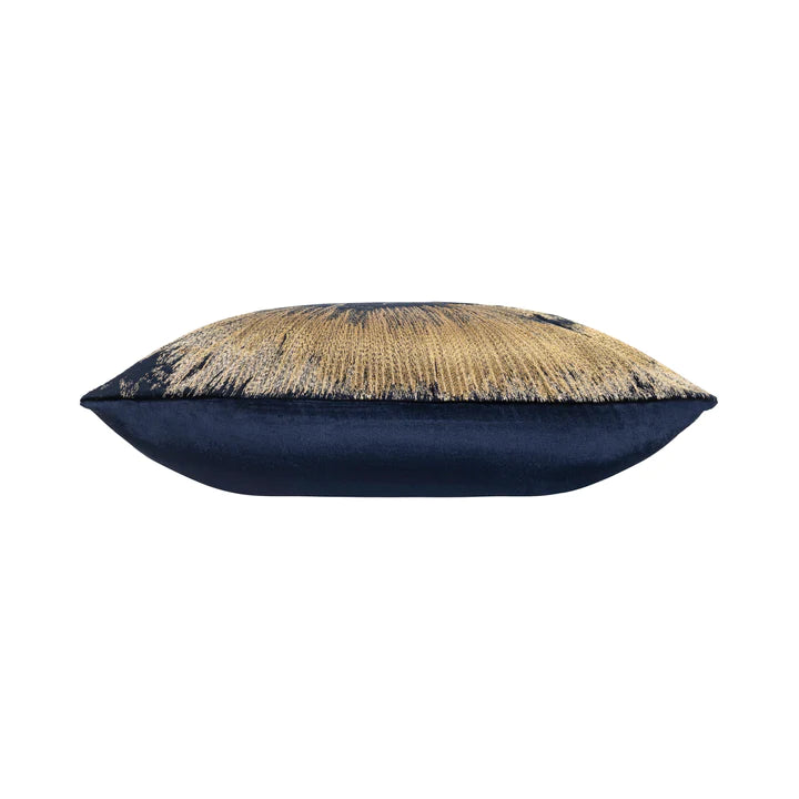 Mira Starburst Navy Velvet Pillow