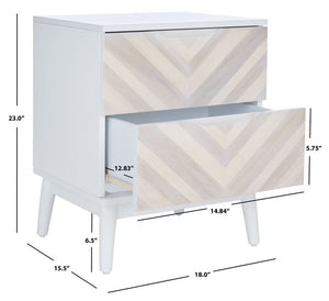 Midas 2-Drawer Nightstand