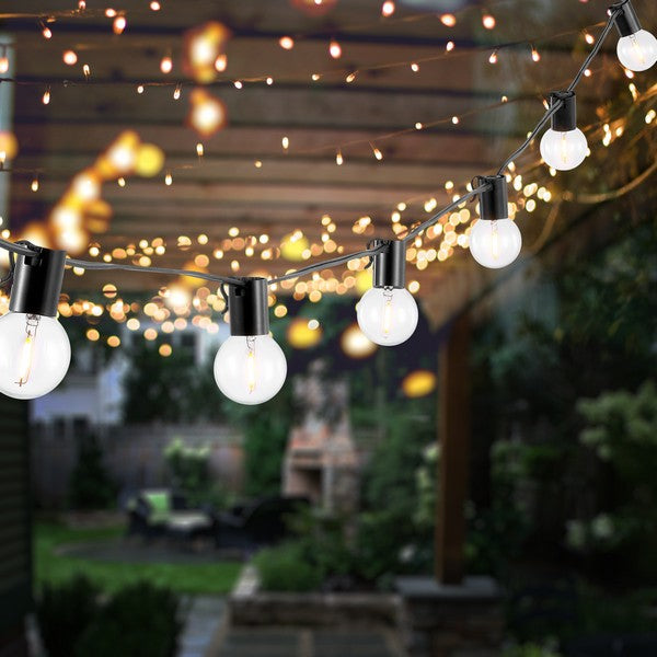 Outside led deals string lights