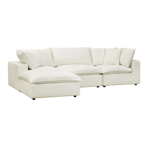 Cali Natural Performance Fabric Modular 4 Piece Sectional