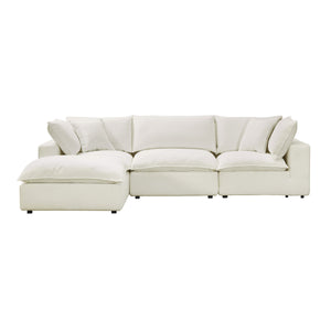 Cali Natural Performance Fabric Modular 4 Piece Sectional