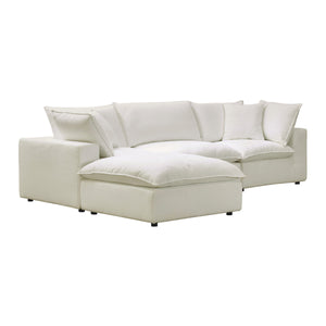 Cali Natural Performance Fabric Modular 4 Piece Sectional