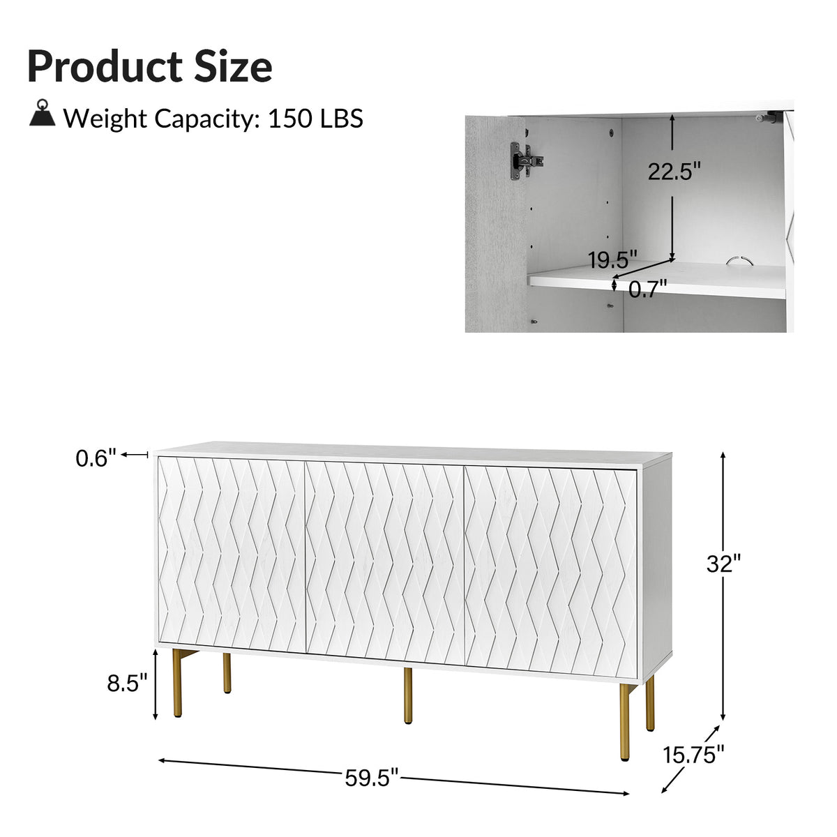 Reprise 3-Door Sideboard