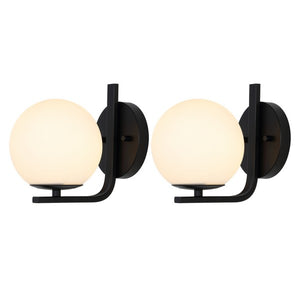 Oyster Wall Sconce Set of 2 (Black)