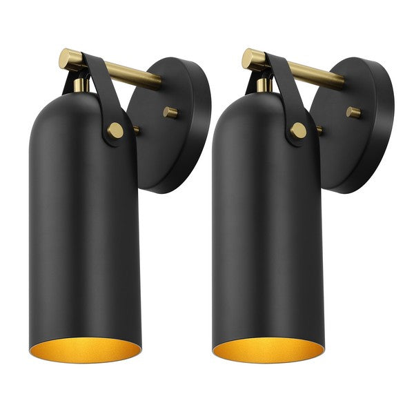 Denver Wall Sconce Set of 2 (Black)