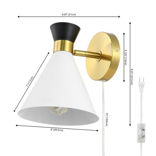 Bonner Wall Sconce (Black and White)