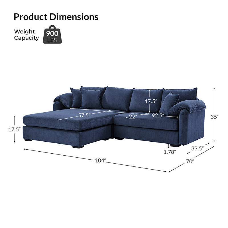 Select Reversible Chaise Sectional