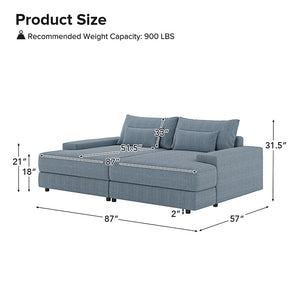 ST. Louis Extra Deep Sofa