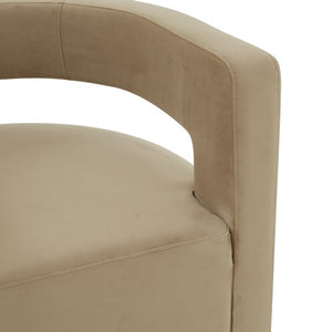 Edgar Velvet Swivel Chair