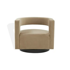 Edgar Velvet Swivel Chair