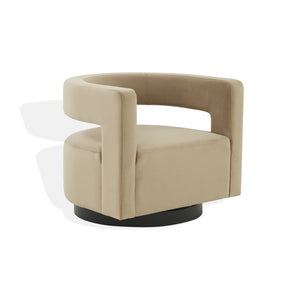 Edgar Velvet Swivel Chair