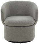 Phyllis Boucle Swivel Accent Chair