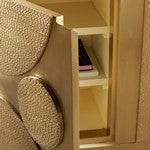 Dorielle Brass Covered Sideboard