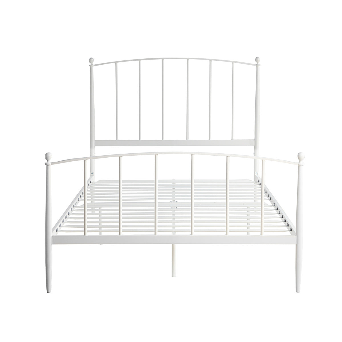 Gilda Metal Platform Bed White