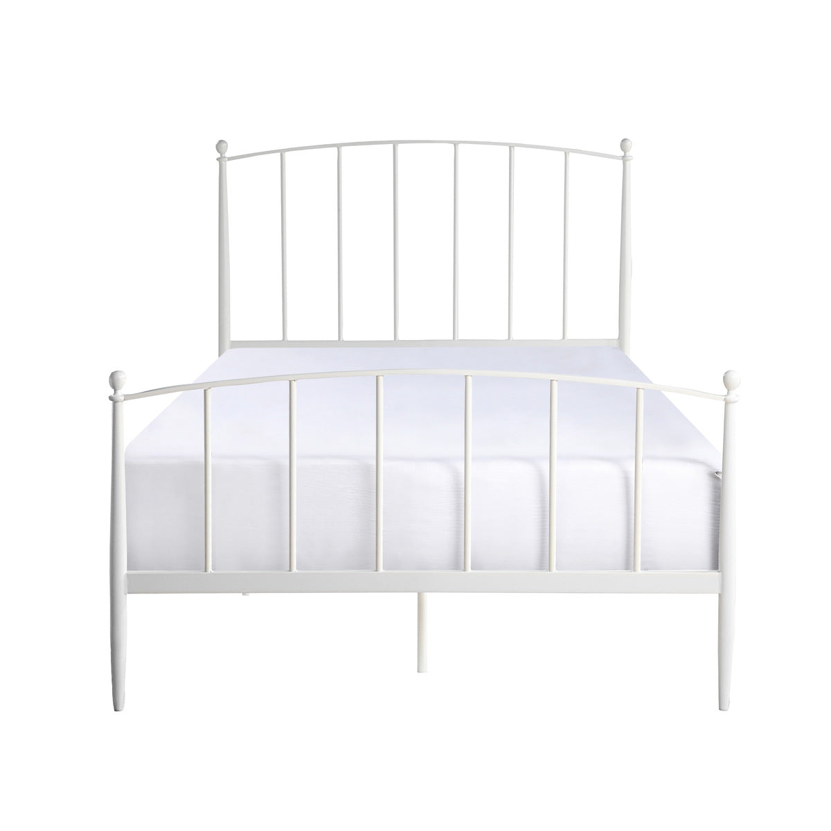 Gilda Metal Platform Bed White