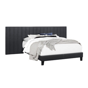 Bay King Wall Panel Bed Dark Grey
