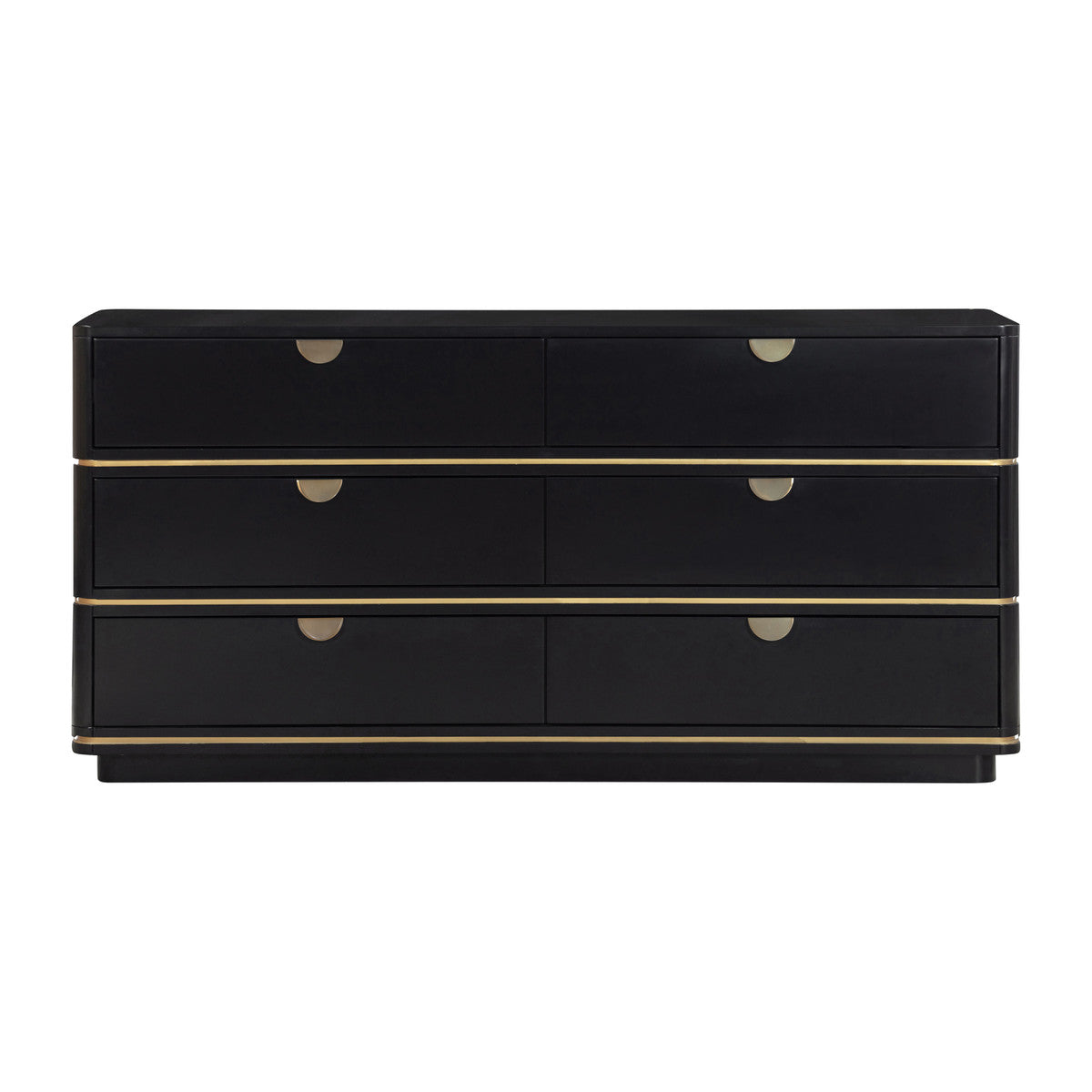 Julieta Black 6 Drawer Dresser