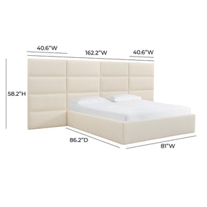 Eliana Cream Boucle King Bed