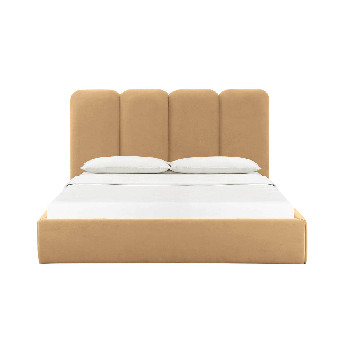 Palani Honey Velvet Queen Bed