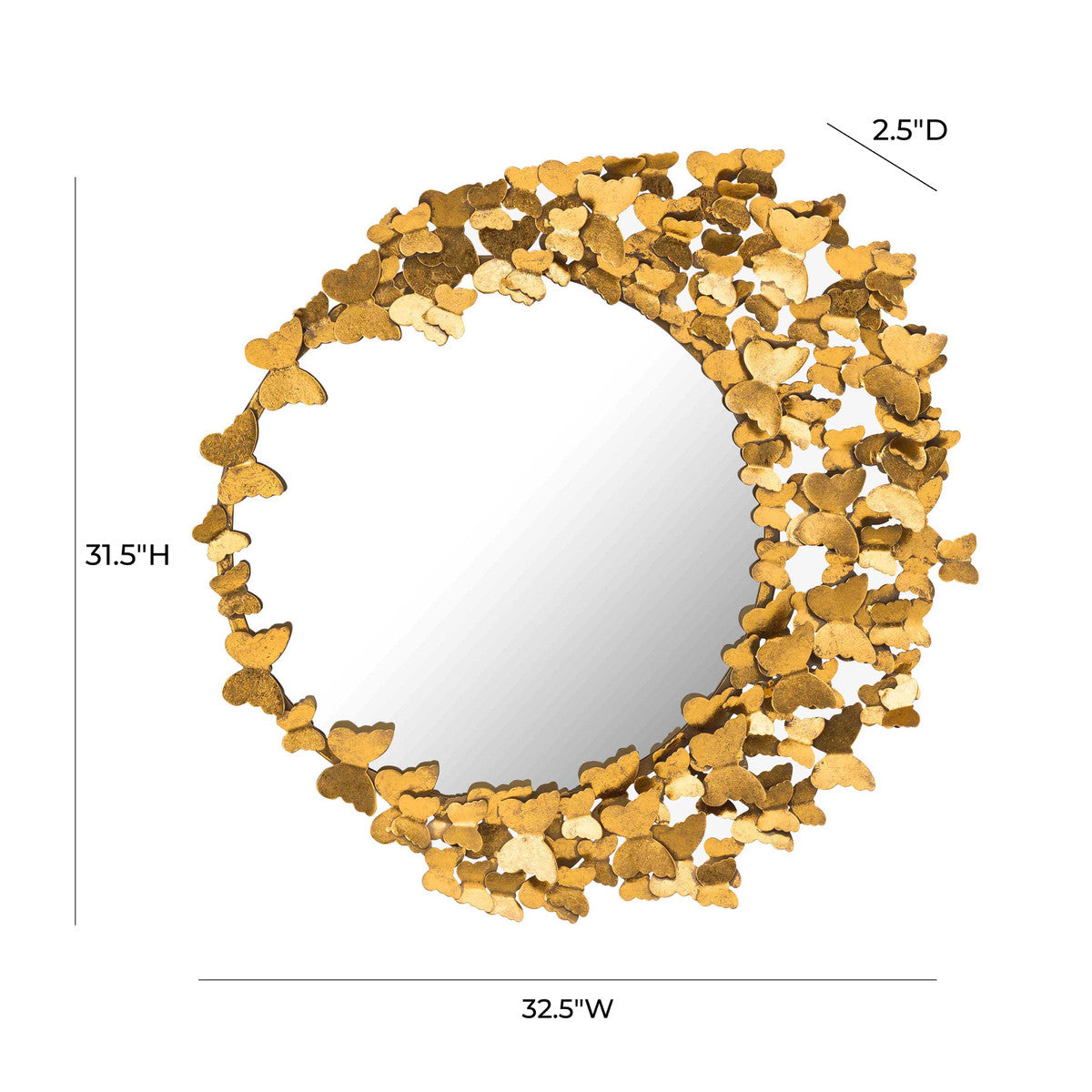 BUTTERFLY WALL MIRROR