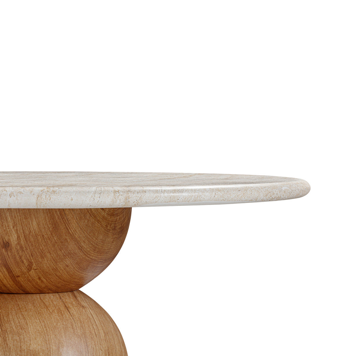 Cynthia Travertine Concrete Indoor / Outdoor 54&quot; Round Dining Table