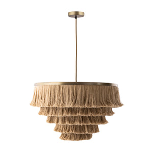 Sarai Natural Fringe Pendant