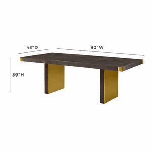 Selena Chocolate Brown Ash Dining Table by Inspire Me! Home Decor