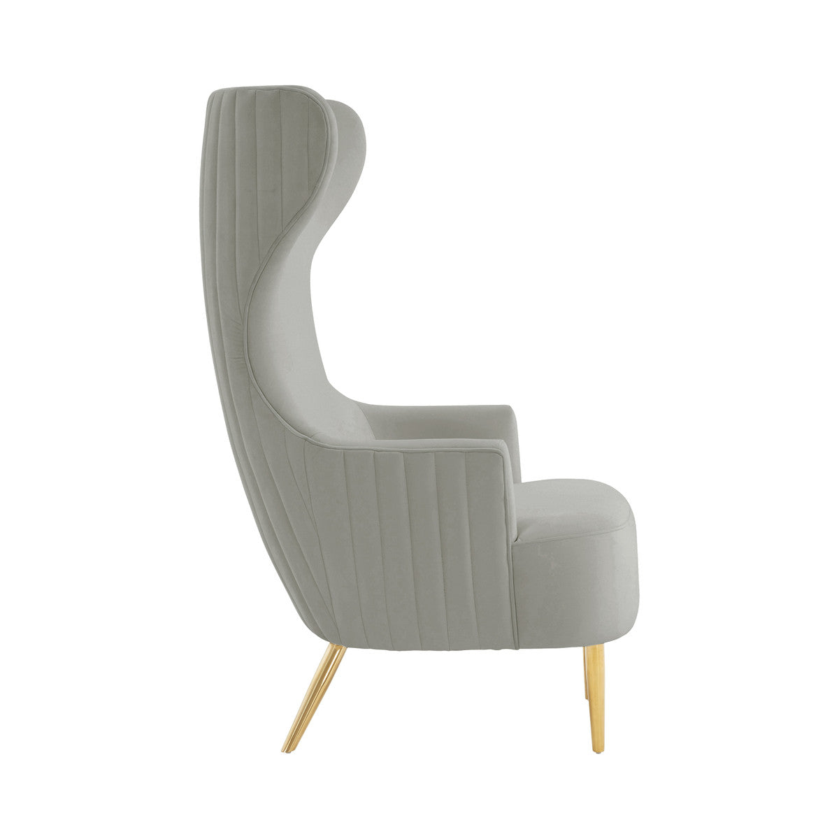 Julia Velvet Wingback Accent Chair