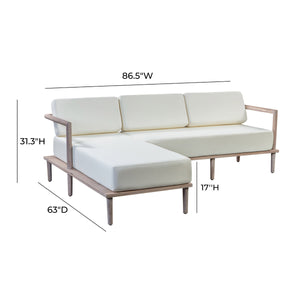 Emerson Cream Outdoor Sectional - LAF