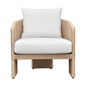 Alexa Cream Performance Fabric Outdoor Armchair