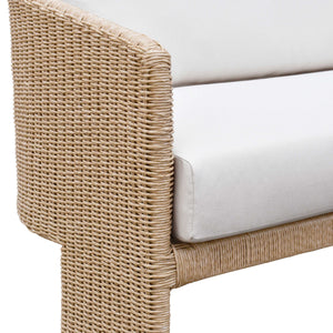 Alexa Cream Performance Fabric Outdoor Sofa