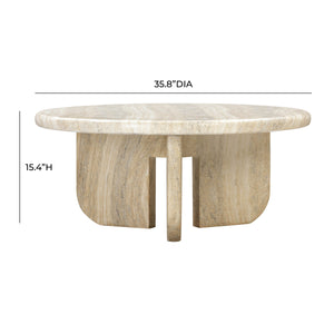 Patrizia Concrete Round Coffee Table