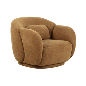 Misty Brown Boucle Accent Chair