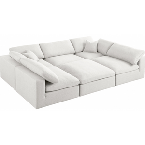 Relief Down Filled Lounge 6pc Sectional