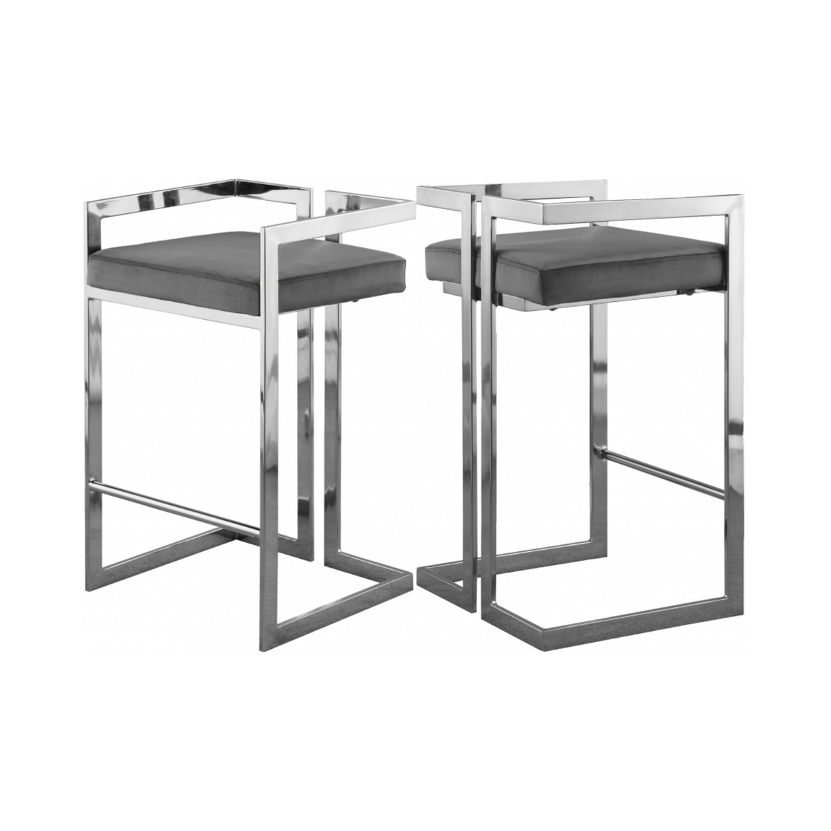 Juniper Silver Counter Stool