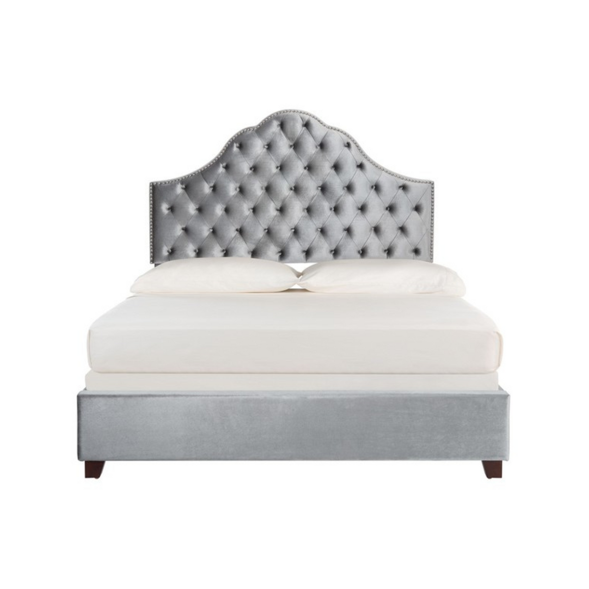 Belinda Full Velvet Tufted Bed